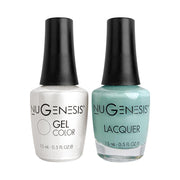 Nugenesis Gel Nail Polish Duo - 002 Mint Colors - Robin's Egg Blue