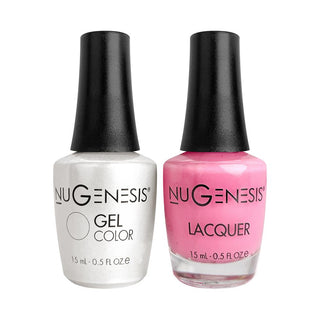 Nugenesis Gel Nail Polish Duo - 014 Pink Neutral Colors - Gumball Pink
