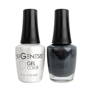 Nugenesis Gel Nail Polish Duo - 016 Gray Colors - London Calling