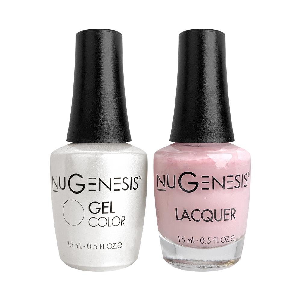 Nugenesis Gel Nail Polish Duo - 020 Pink Neutral Colors - Tickle Me Pink