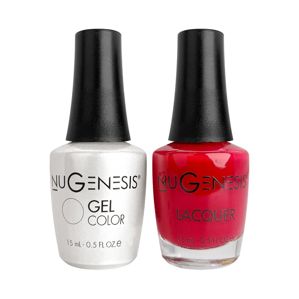 Nugenesis Gel Nail Polish Duo - 021 Red Colors - Kiss Me Red