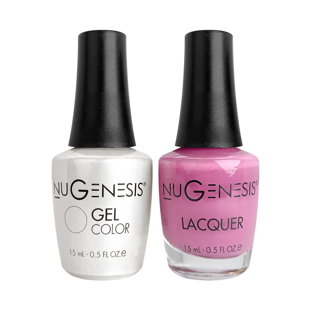 Nugenesis Gel Nail Polish Duo - 022 Pink Colors - Poolside