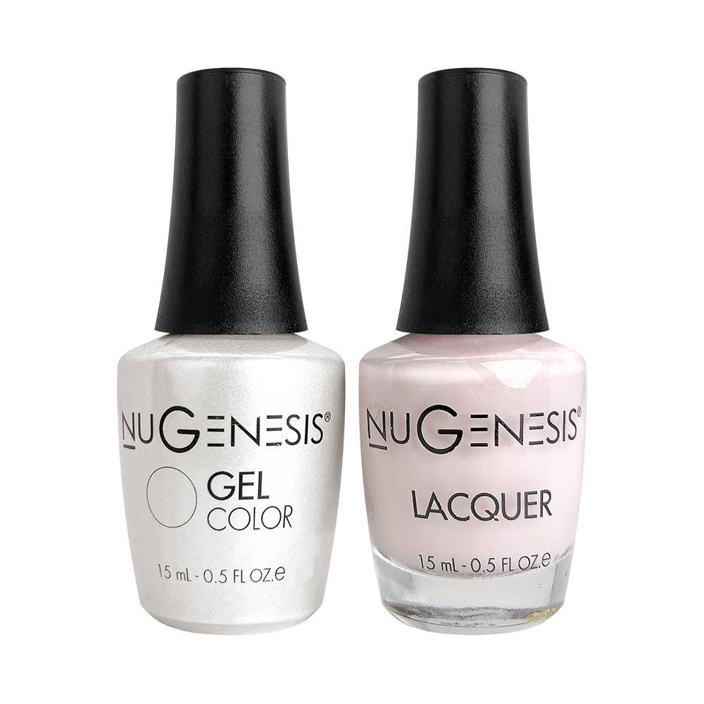 Nugenesis Gel Nail Polish Duo - 026 Pink Neutral Colors - Baby's Breath