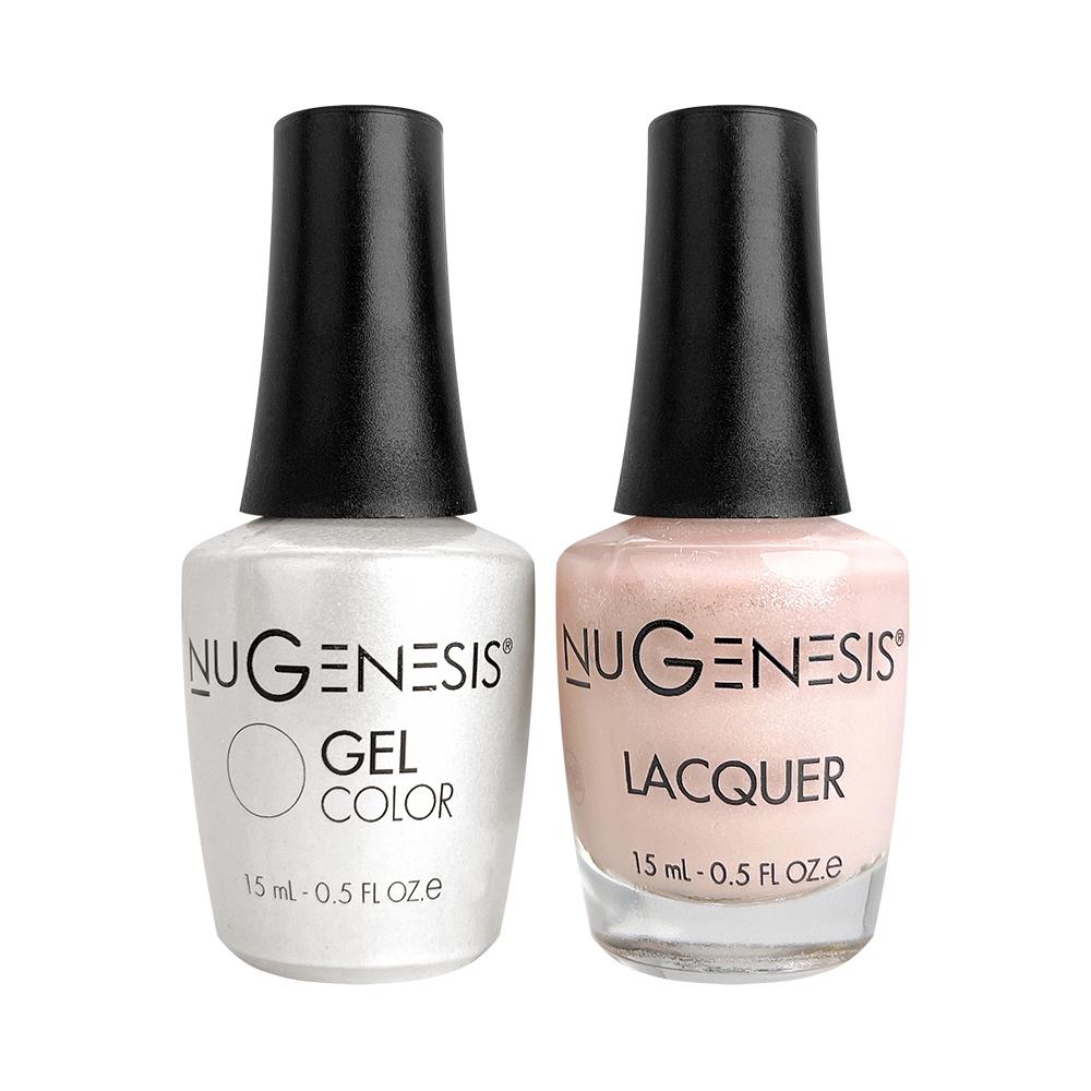 Nugenesis Gel Nail Polish Duo - 047 Glitter Colors - Blushing Ride