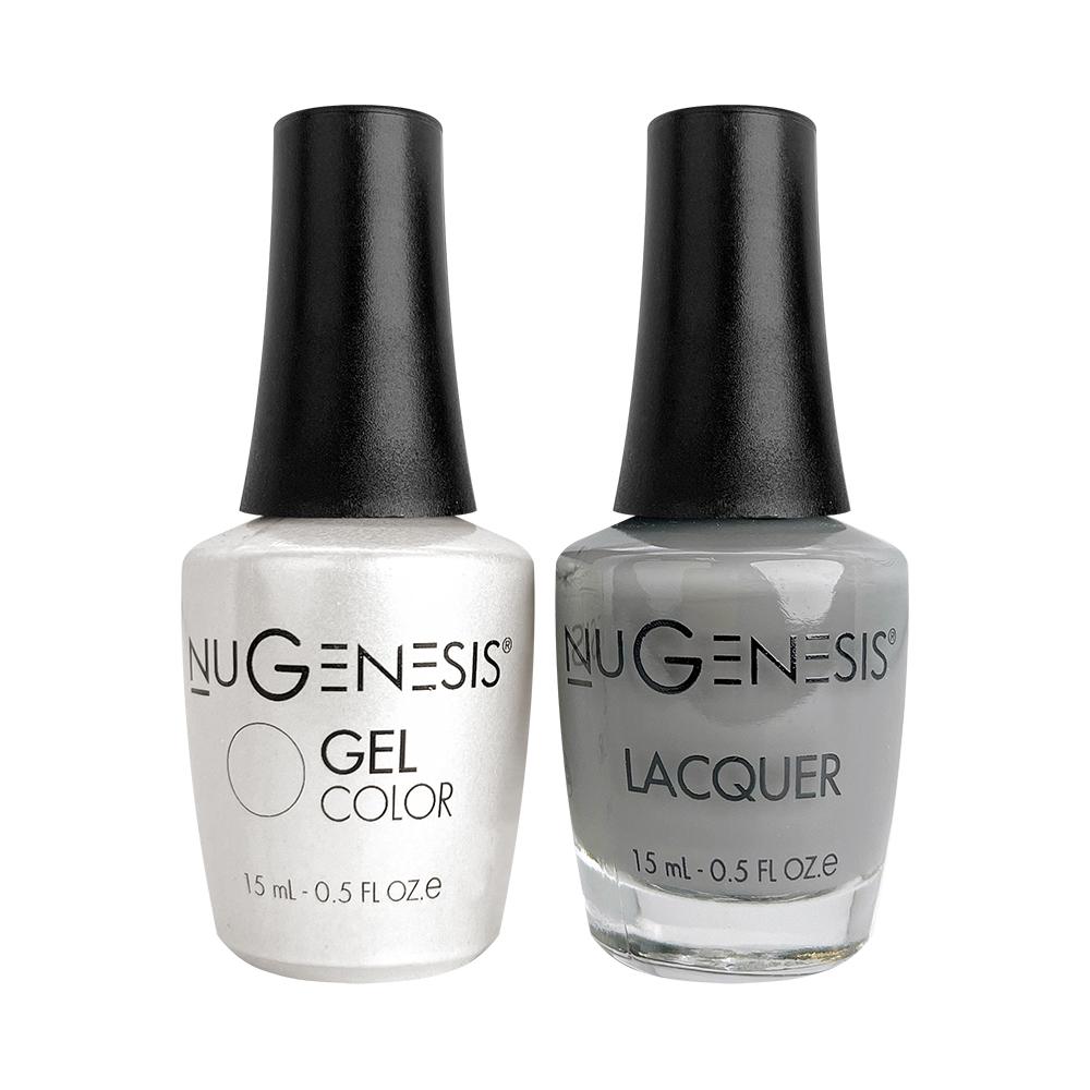 Nugenesis Gel Nail Polish Duo - 048 Gray Colors - Rockstar