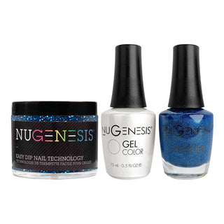  NU 3 in 1 - 011 Blue Suede Shoes - Dip, Gel & Lacquer Matching