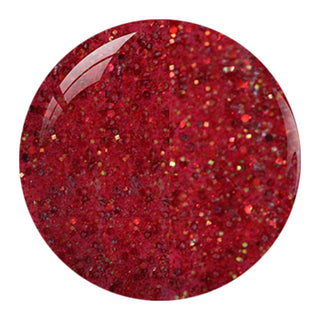 NuGenesis Red Glitter Dipping Powder Nail Colors - NU 173 Fairy Godmother