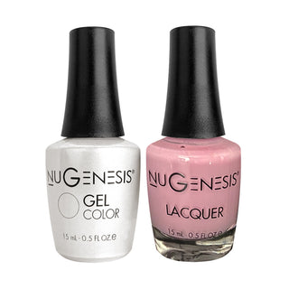 Nugenesis Gel Nail Polish Duo - 053 Pink Neutral Colors - My Fair Lady