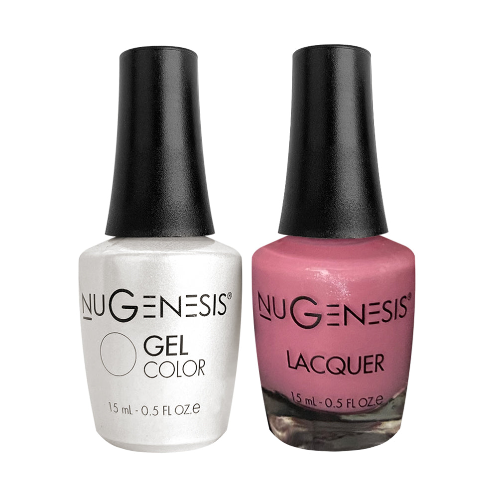 Nugenesis Gel Nail Polish Duo - 057 Pink Glitter Colors - Pink-a-palooza