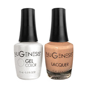Nugenesis Gel Nail Polish Duo - 062 Beige Neutral Colors - Desert Palm
