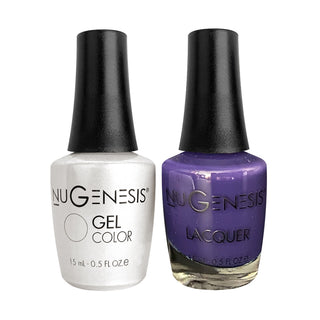 Nugenesis Gel Nail Polish Duo - 072 Purple Blue Colors - Mauve-llous