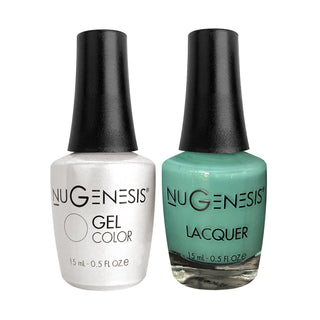 Nugenesis Gel Nail Polish Duo - 091 Mint Green Colors - Mermaid