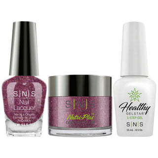SNS 3 in 1 - NV28 Is it Wine O'Clock? - Dip (1.5oz), Gel & Lacquer Matching