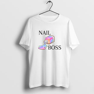 Nail Boss T-Shirt, Nail Salon, Nail Technician, Gift For Manicurist, Pedicurist Shirt, Regular and Big & Tall Sizes