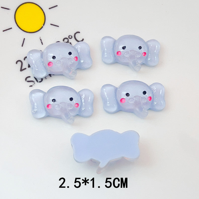 #335 2PCS Elephant Nail Charm