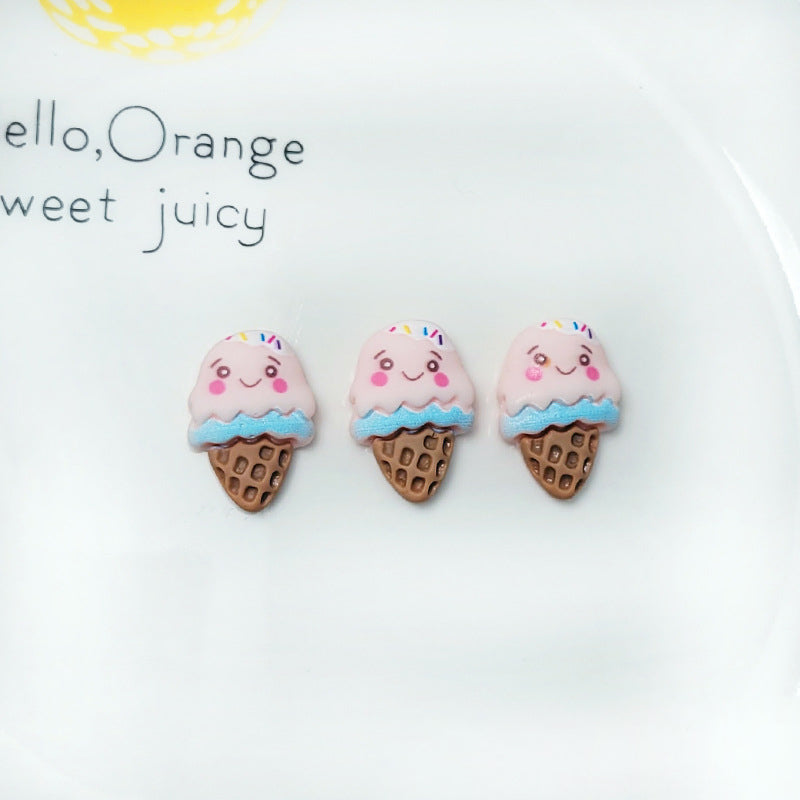 #429-430 2PCS Ice Cream Cone Charm