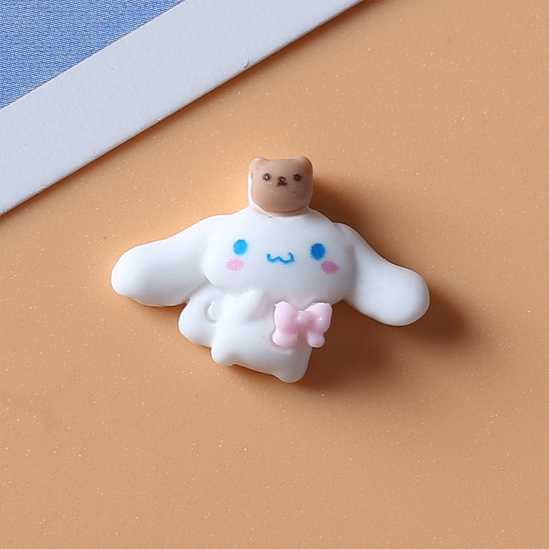 #370 2PCS Cute Clay Cinnamoroll and Friend Nail Charm