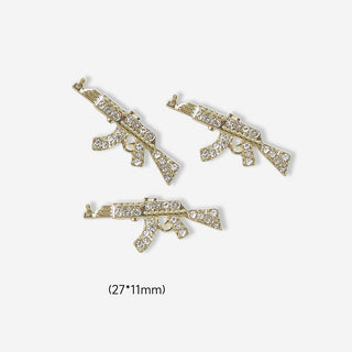 LX2 #417-427 2PCS Gun Nail Charm