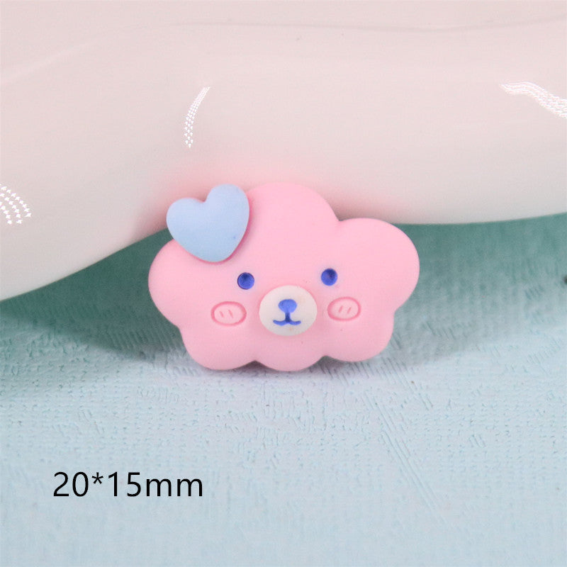 #500 2PCS Bear Cloud Charm