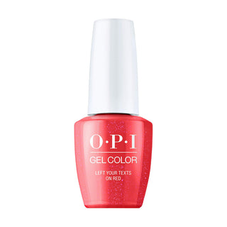 OPI Gel Nail Polish - S10 Left Your Texts On Red