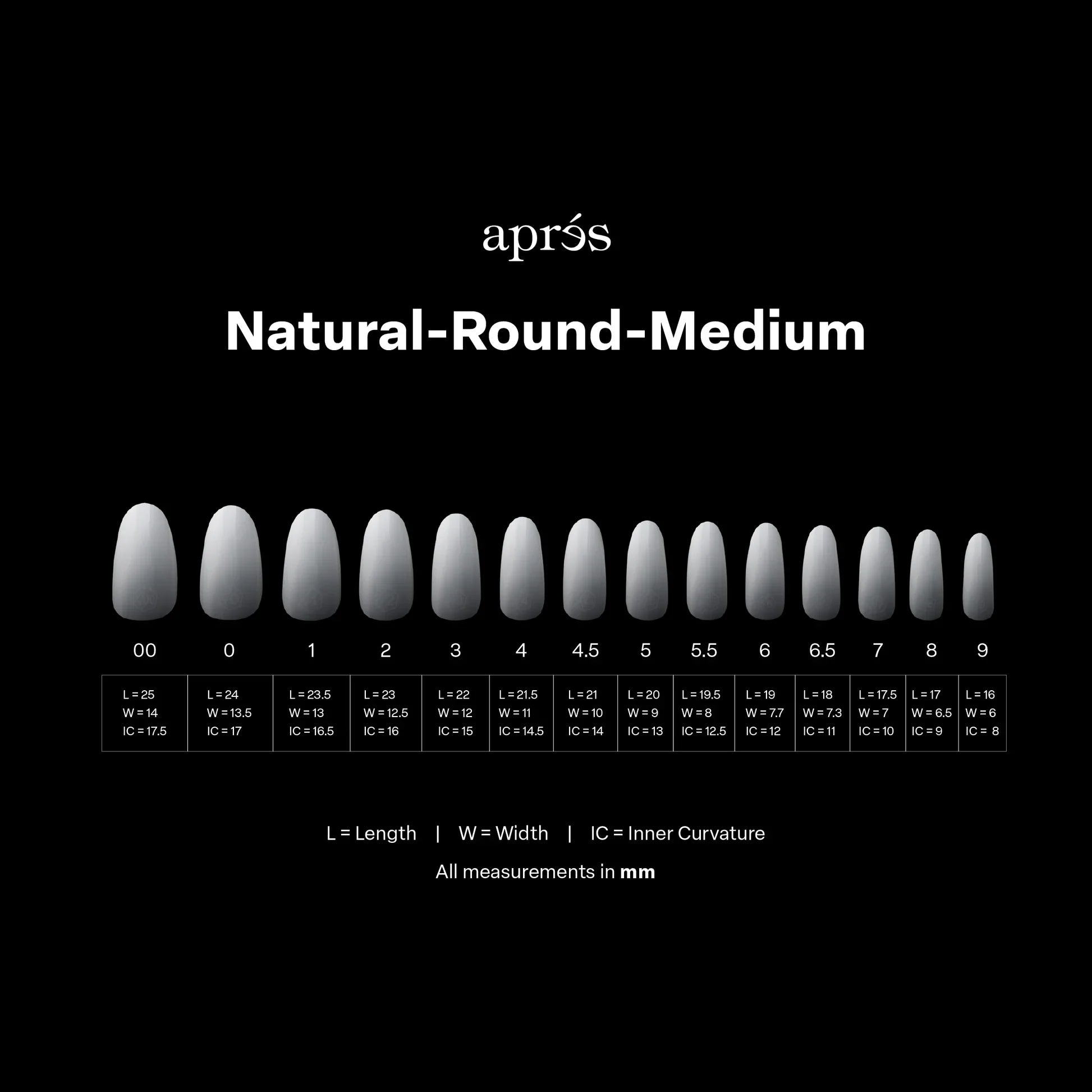 Apres Gel-X Ombre Tips  - Natural Round Medium