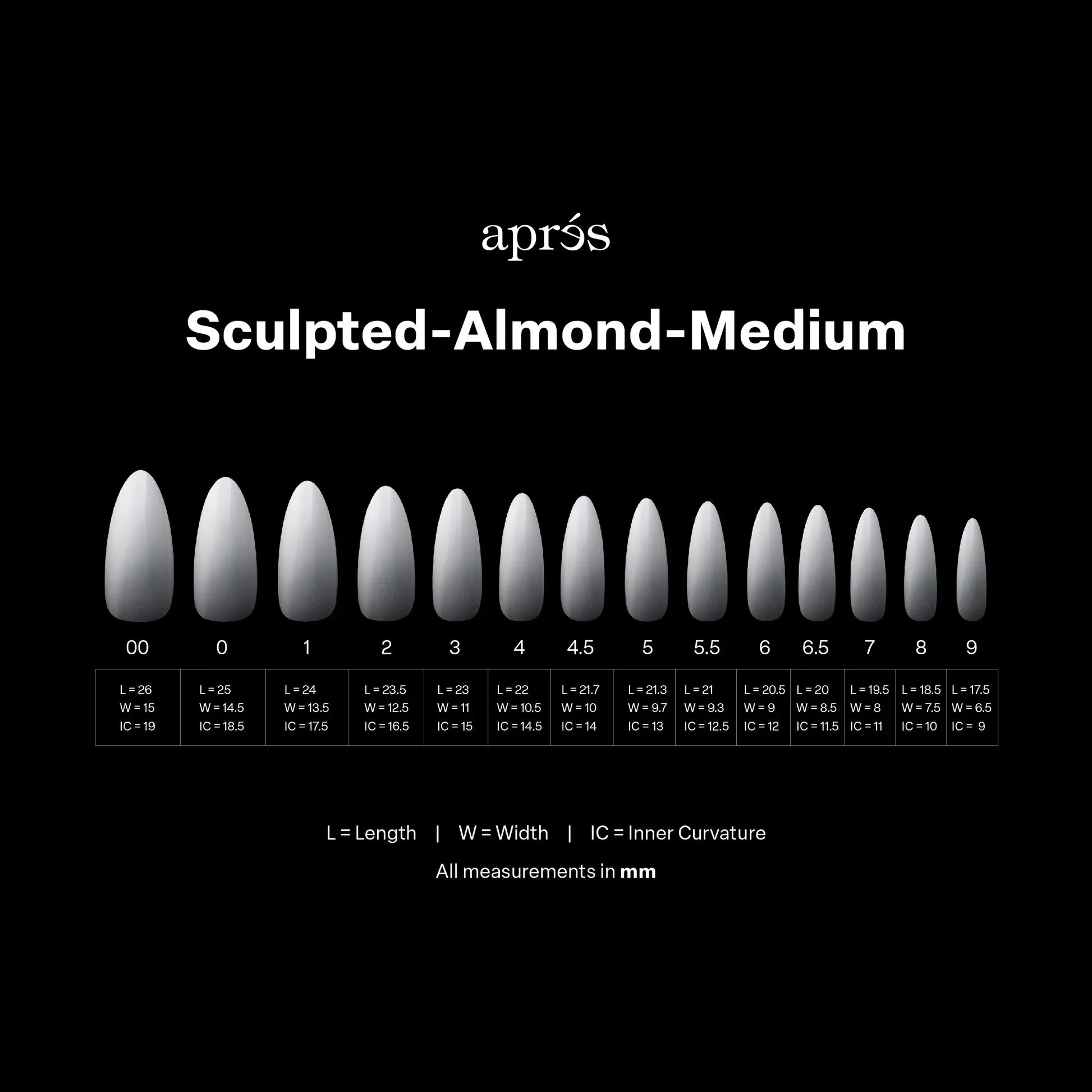 Apres Gel-X Ombre Tips  - Sculpted Almond Medium