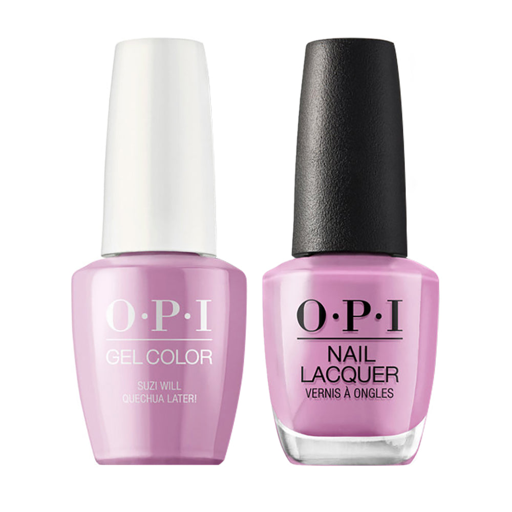 OPI Gel Nail Polish Duo Purple Colors - P31 Suzi Will Quechua Later!