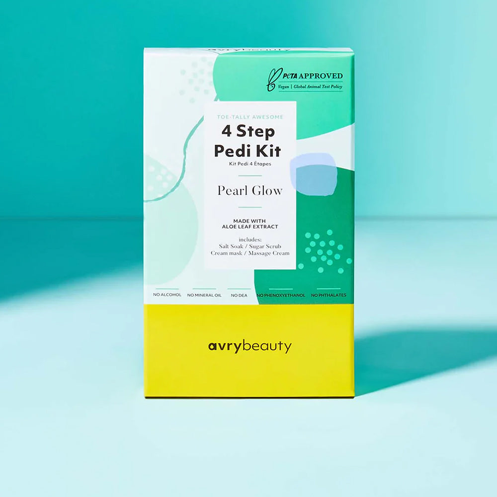 AVRY BEAUTY - 4 Steps Pedicure Kit - Pearl Glow