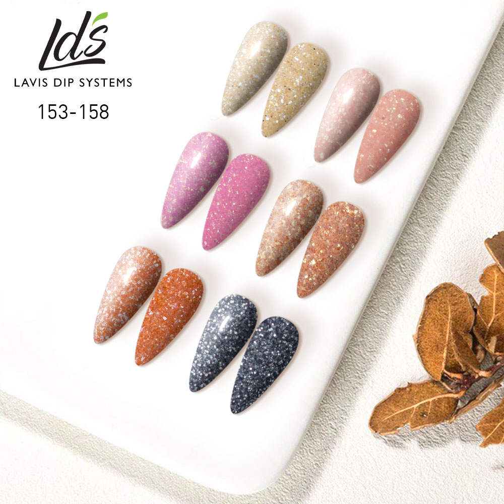 LDS Nail Lacquer Set (6 colors): 153 to 158