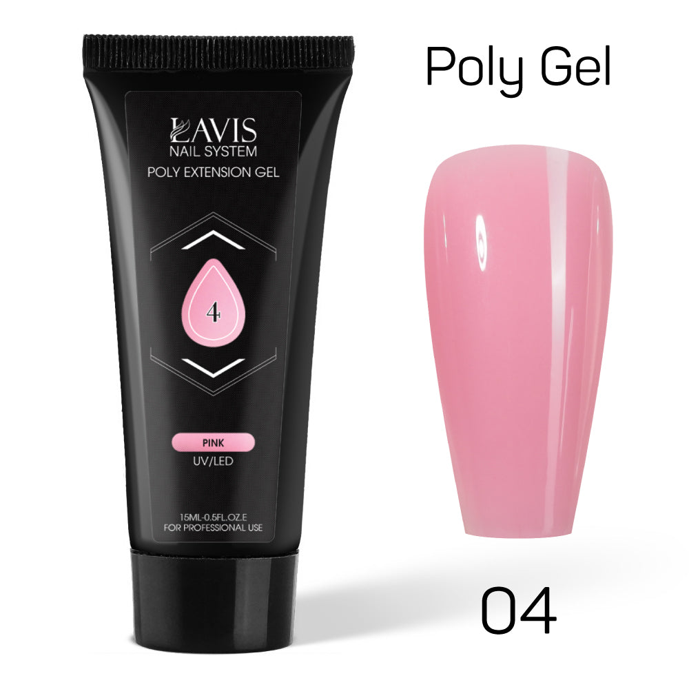 LAVIS Poly Extension Gel 15ml - Set 1 (1, 2, 3, 4, 5, 6)