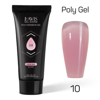 LAVIS Poly Extension Gel 15ml - 10 - Clear Nude