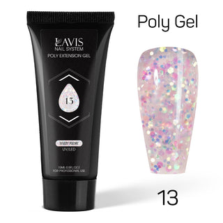 LAVIS Poly Extension Gel 15ml - 13 - Fairy Frost