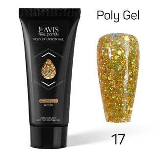 LAVIS Poly Extension Gel 15ml - 17 - Honey Gold