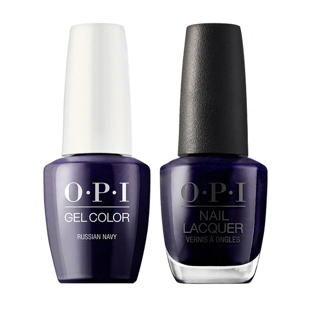 OPI Gel Nail Polish Duo Purple Colors - R54 Russian Navy