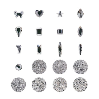  Professional Nail Crystal Kit Multi Shapes Crystal Rhinestone - Set E by Rhinestones sold by DTK Nail Supply