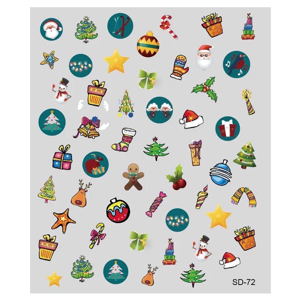 3D Christmas Nail Art Stickers SD72