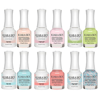 Kiara Sky Wild & Free Spring Gel Lacquer Collection (06 Colors): 633, 634, 635, 636, 637, 638