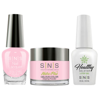 SNS 3 in 1 - SG21 Rosy Pink Sapphire - Dip (1oz), Gel & Lacquer Matching