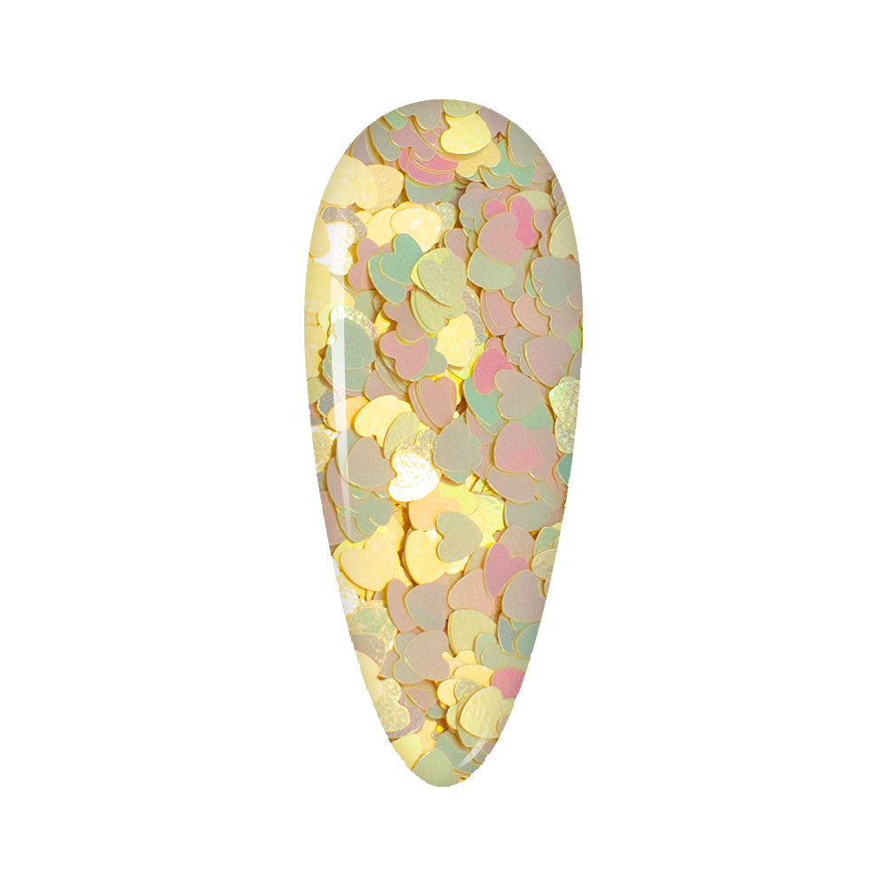 LDS Sweet Heart Glitter Nail Art - SH06 - Love You Too - 0.5 oz