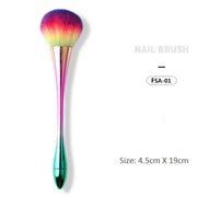 Soft Nail Dusting Brush - Green Tip