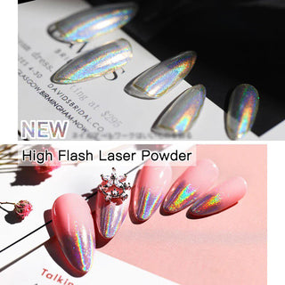 Silver Laser Holographic Chrome Powder - BJ175