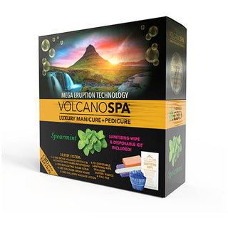 Volcano Spa Spearmint Pedicure Kit - Pedicure Spa Kit (10 step)