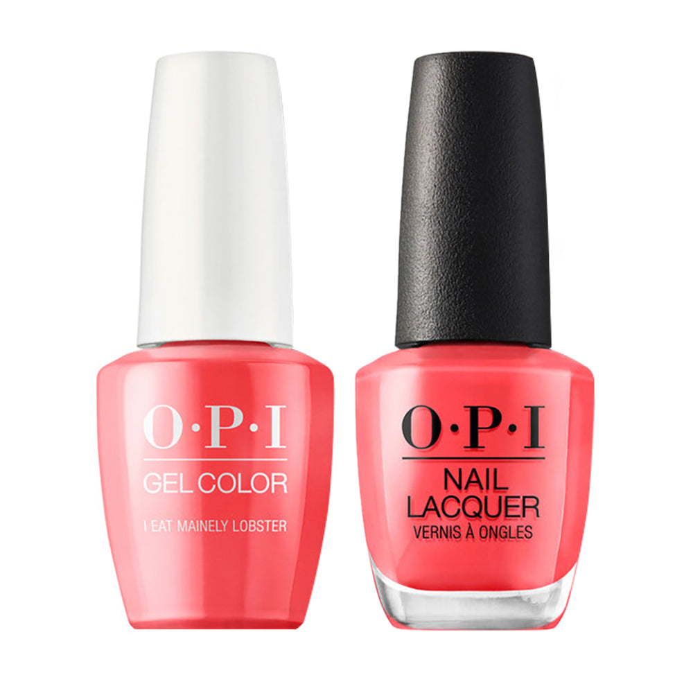 OPI Gel Nail Polish Duo Coral Colors - T30 I Eat Mainely Lobster