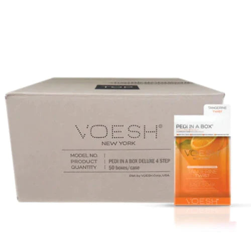 VOESH - CASE OF 50 Pedi a Box (4 Step) - TANGERINE