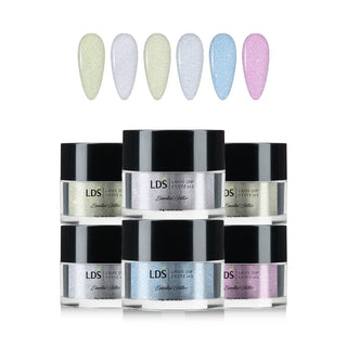 LDS Glitter UV (6 colors): UV01 - UV06 0.5 oz