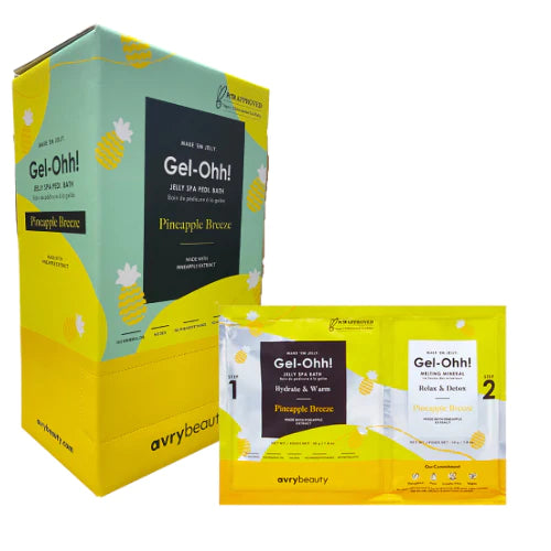 AVRY BEAUTY - CASE OF 30 - Gel-Ohh! Jelly Spa Bath - PINEAPPLE BREEZE