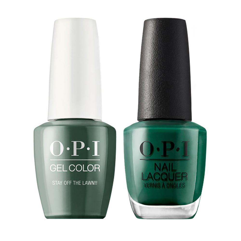 OPI Gel Nail Polish Duo Green Colors - W54 Stay Off the Lawn!!