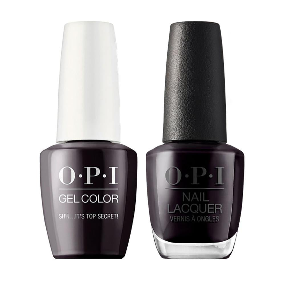 OPI Gel Nail Polish Duo Brown Colors - W61 Shh... It's Top Secret!