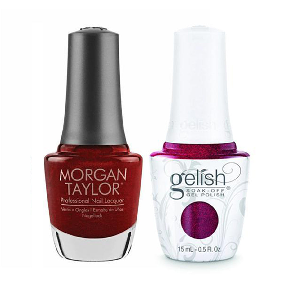 Gelish GE 324 - What's Your Poinsettia? - Gelish & Morgan Taylor Combo 0.5 oz