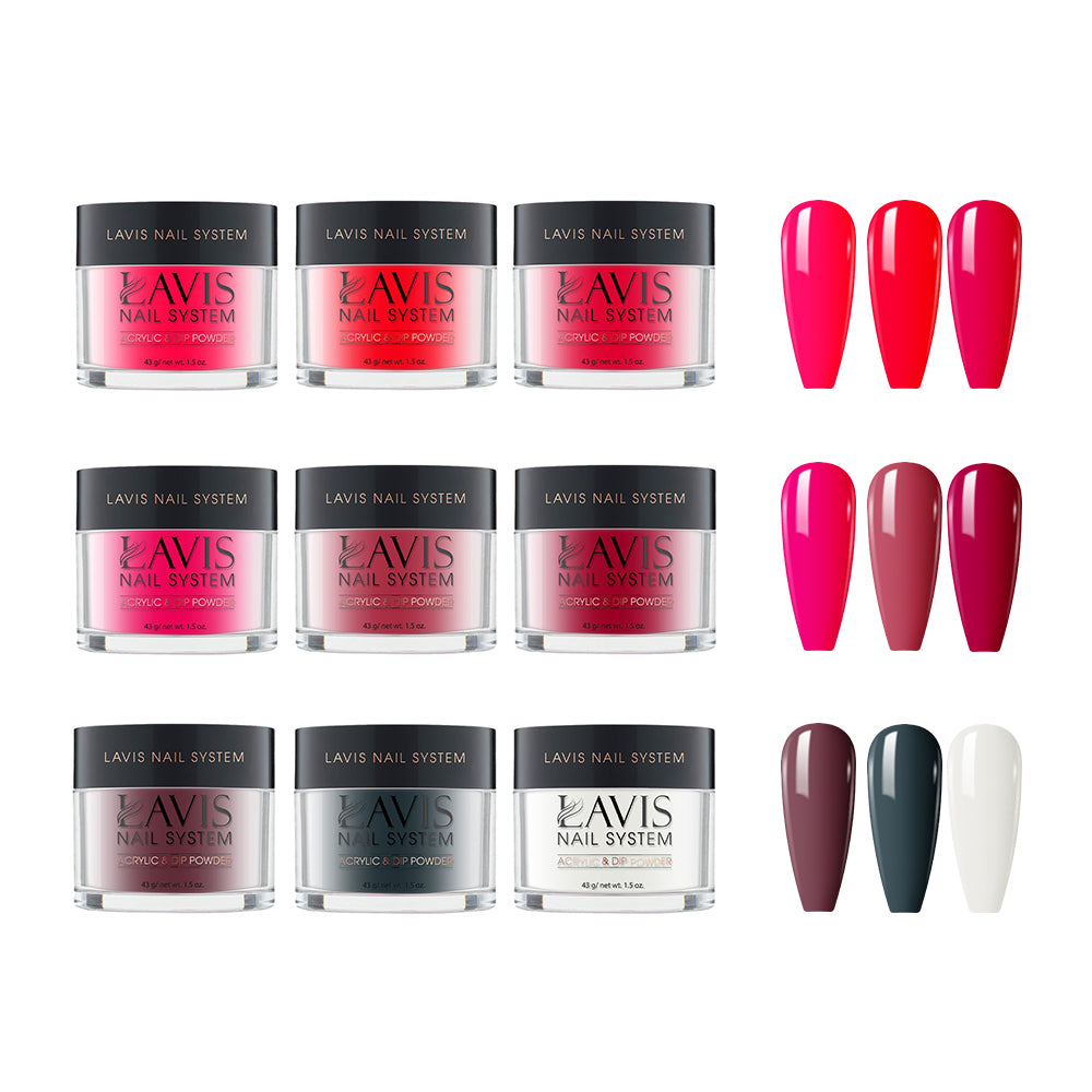 WINE OBSESSION - LAVIS Holiday Dipping Powder Collection: 012, 016, 027, 031, 042, 058, 061, 091, 092